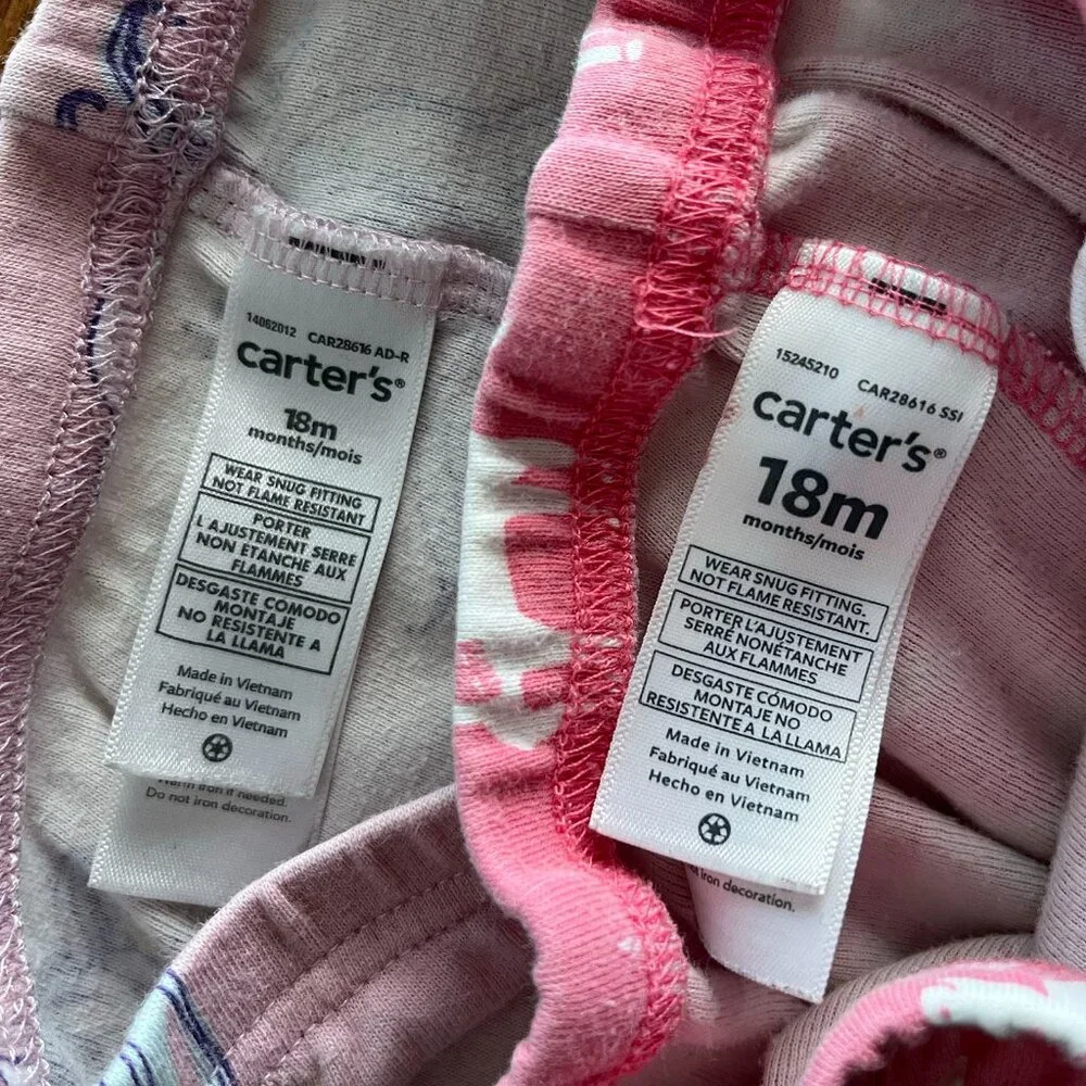 Carter's unicorn pajama pants 12-18m *Free in bundle*